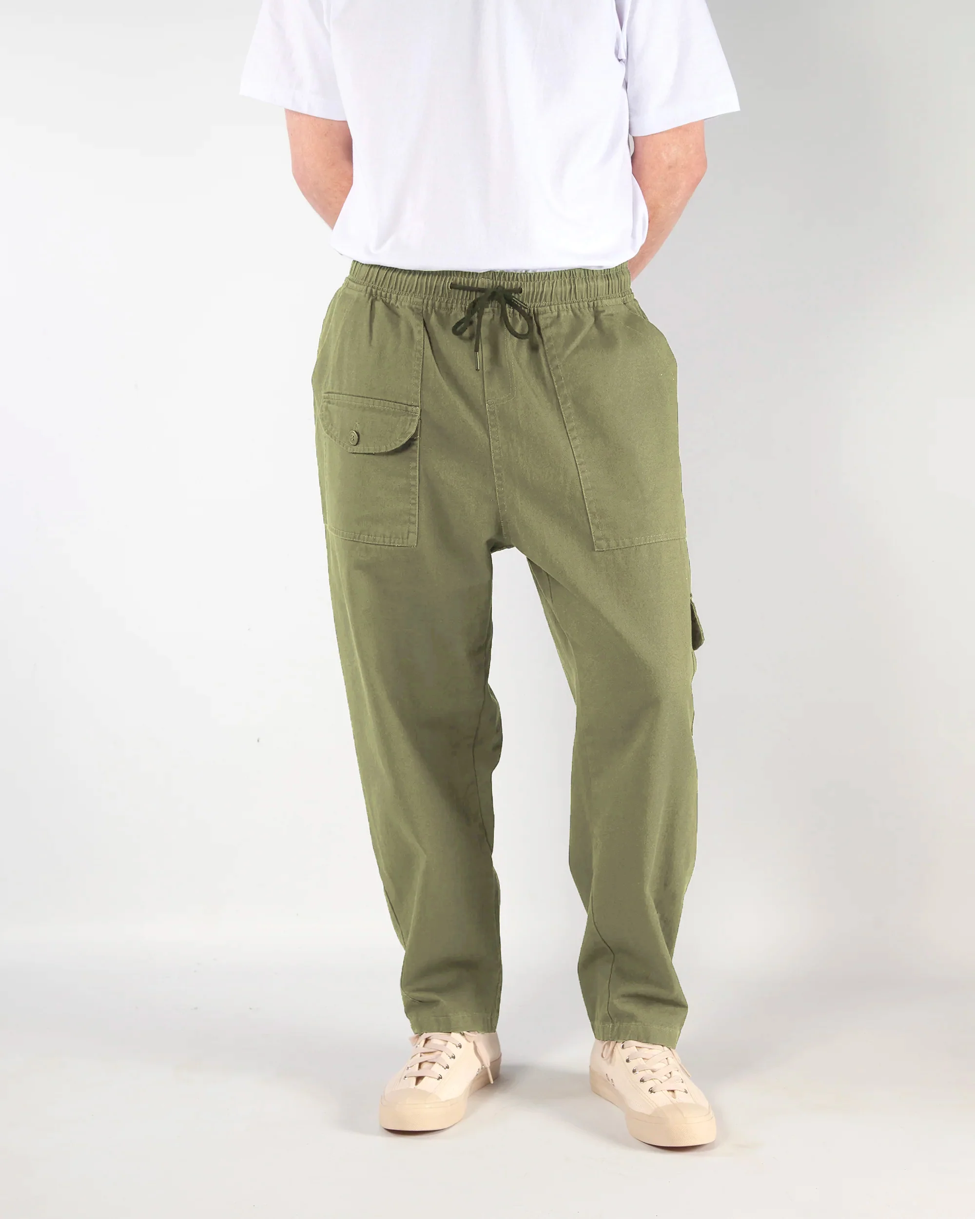 Blacksmith - Beach Cargo Pants - Olive - Image 3
