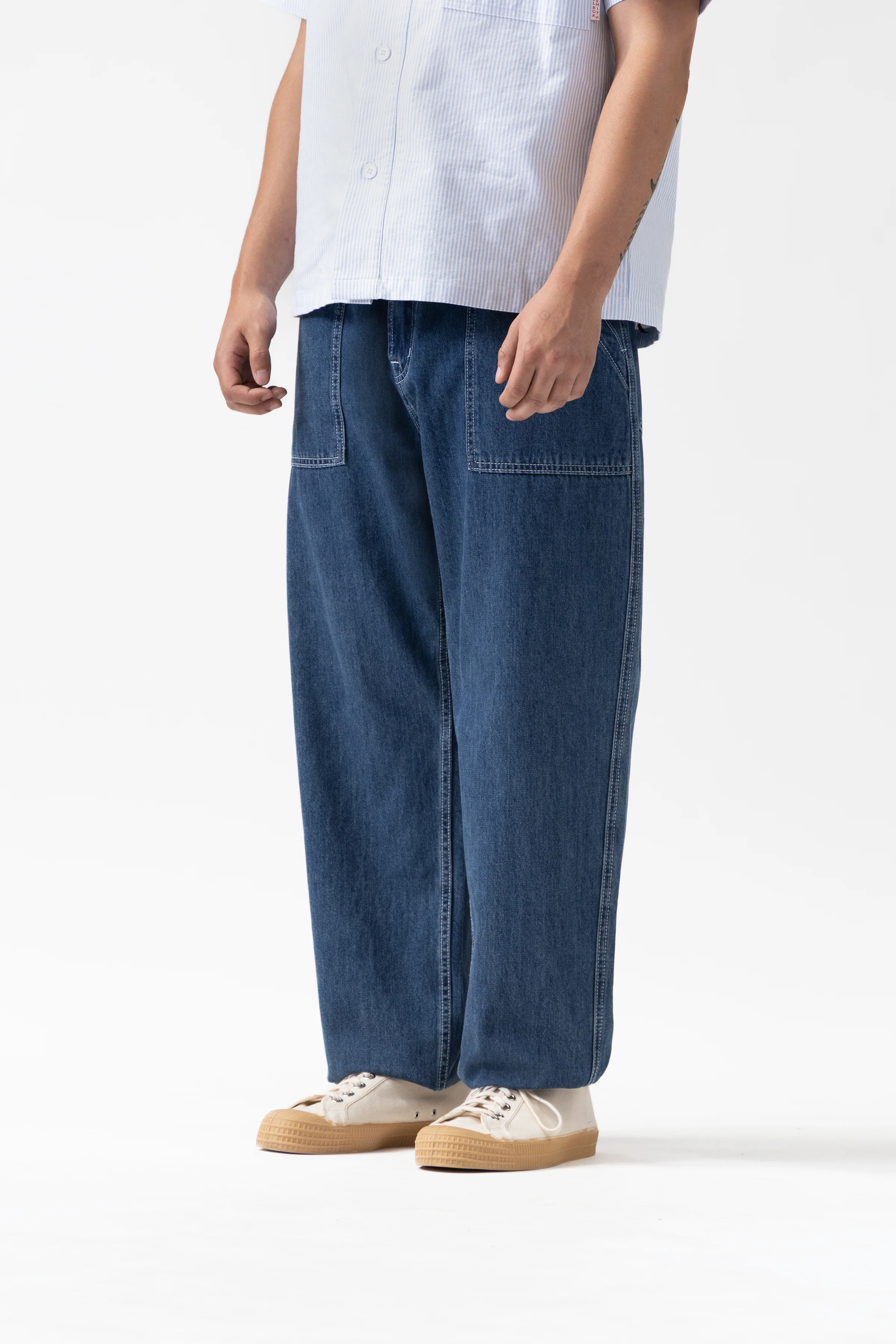 Blacksmith - Denim Fatigue Pants - Indigo - Image 3