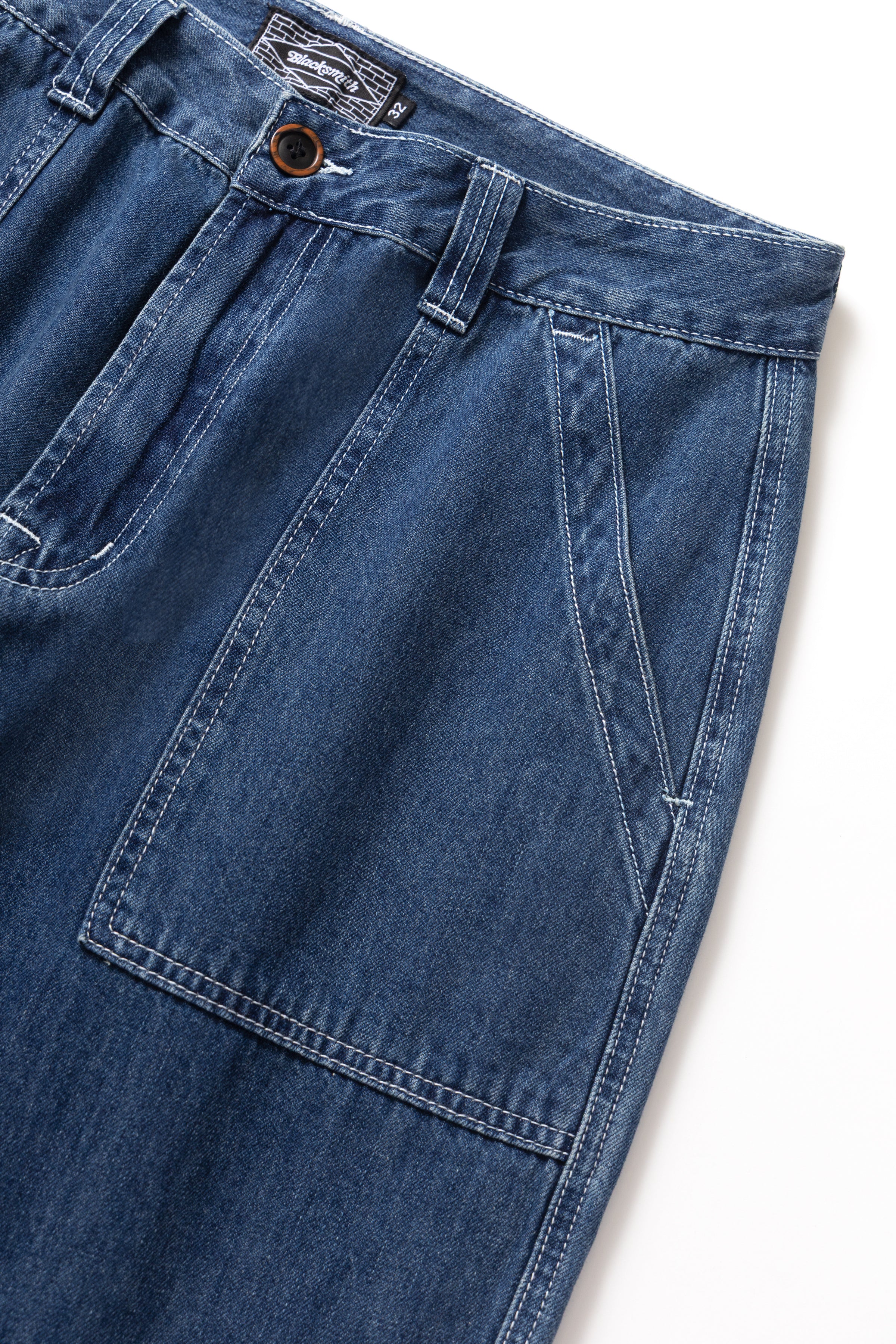 Blacksmith - Denim Fatigue Pants - Indigo - Image 7