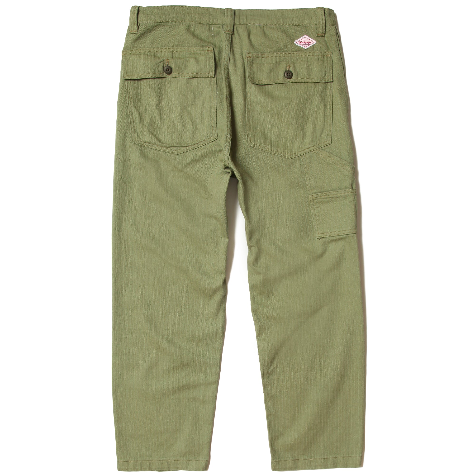 Blacksmith - Herringbone Easy Pants - Light Olive - Image 4