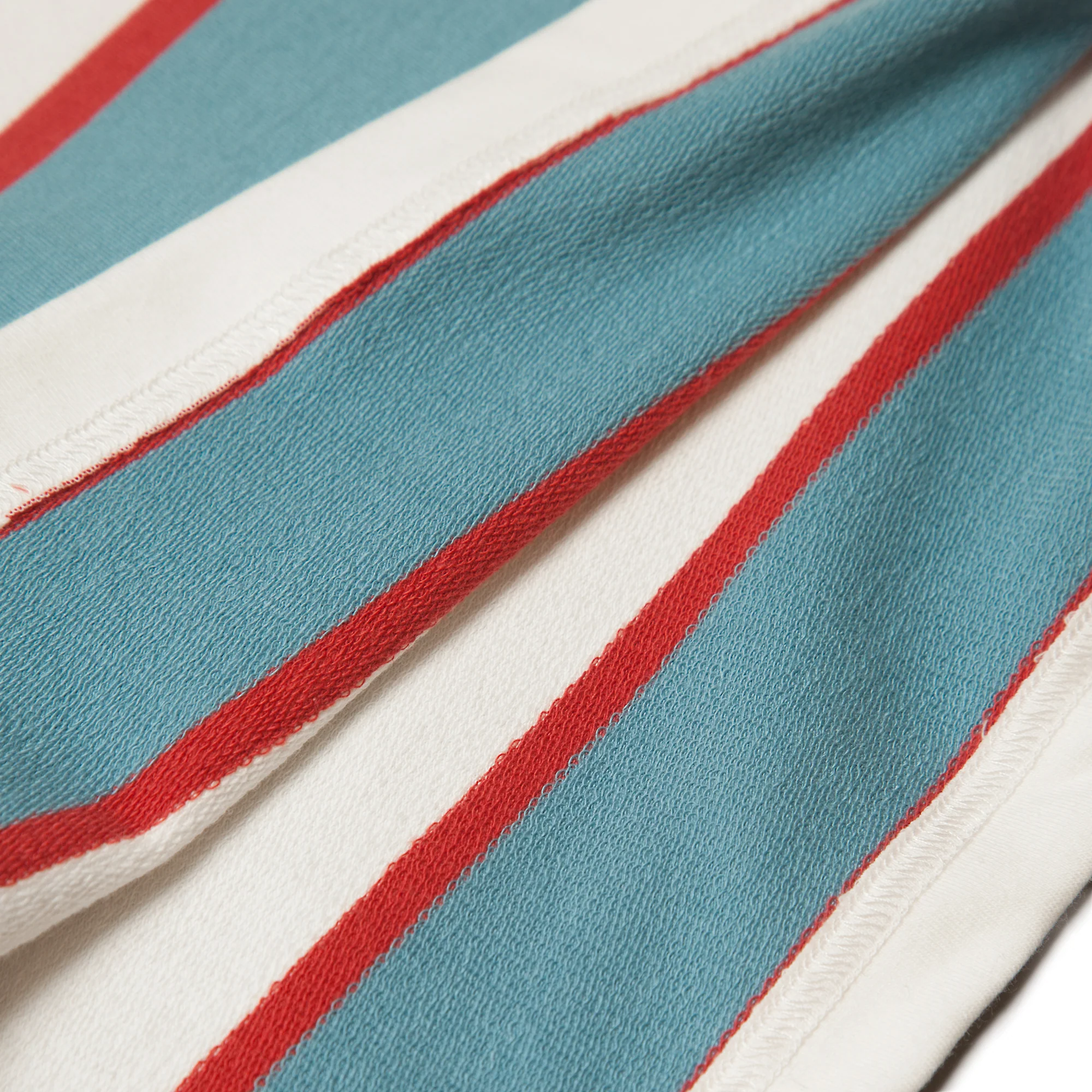 Blacksmith - Striped Long Sleeve Polo - White - Image 4