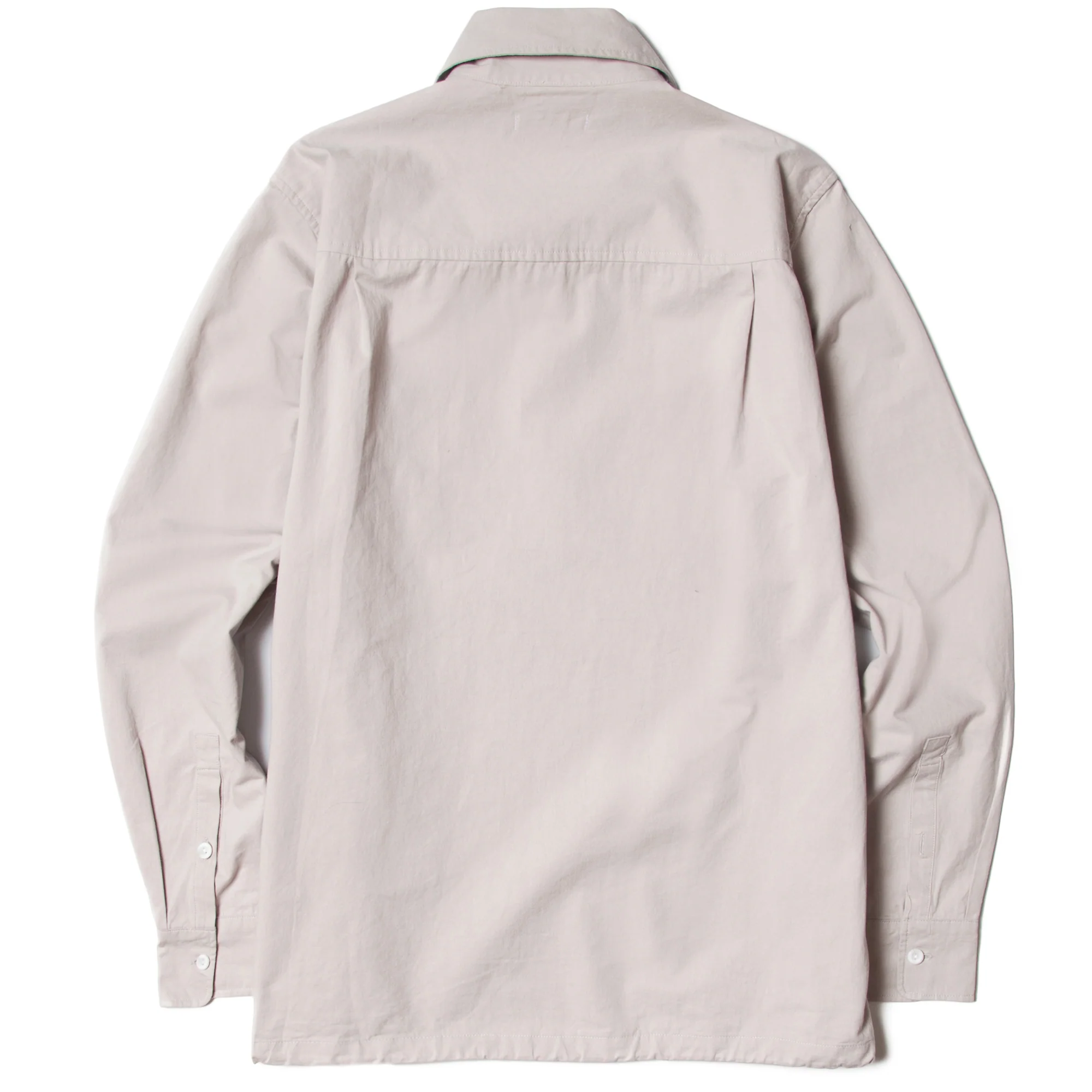 Blacksmith - Washed Popover Shirt - Dove Grey - Image 4