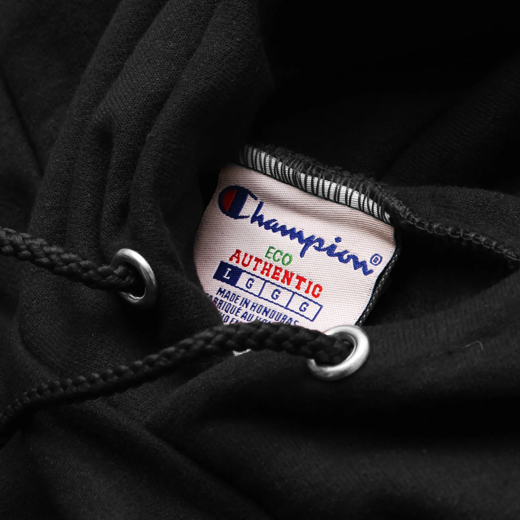 Champion - 9oz Hoodie - Black - Image 3