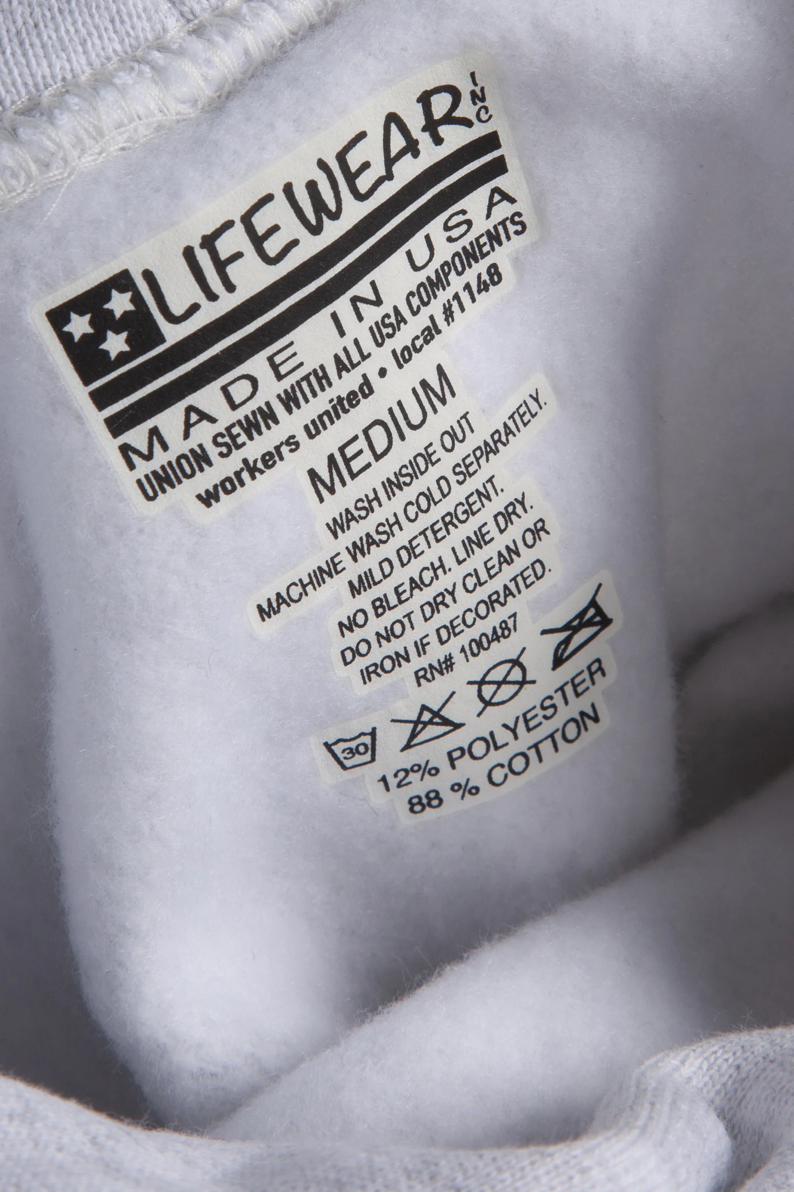 Lifewear USA - 12oz Sweatshirt - Ash Grey - Image 4