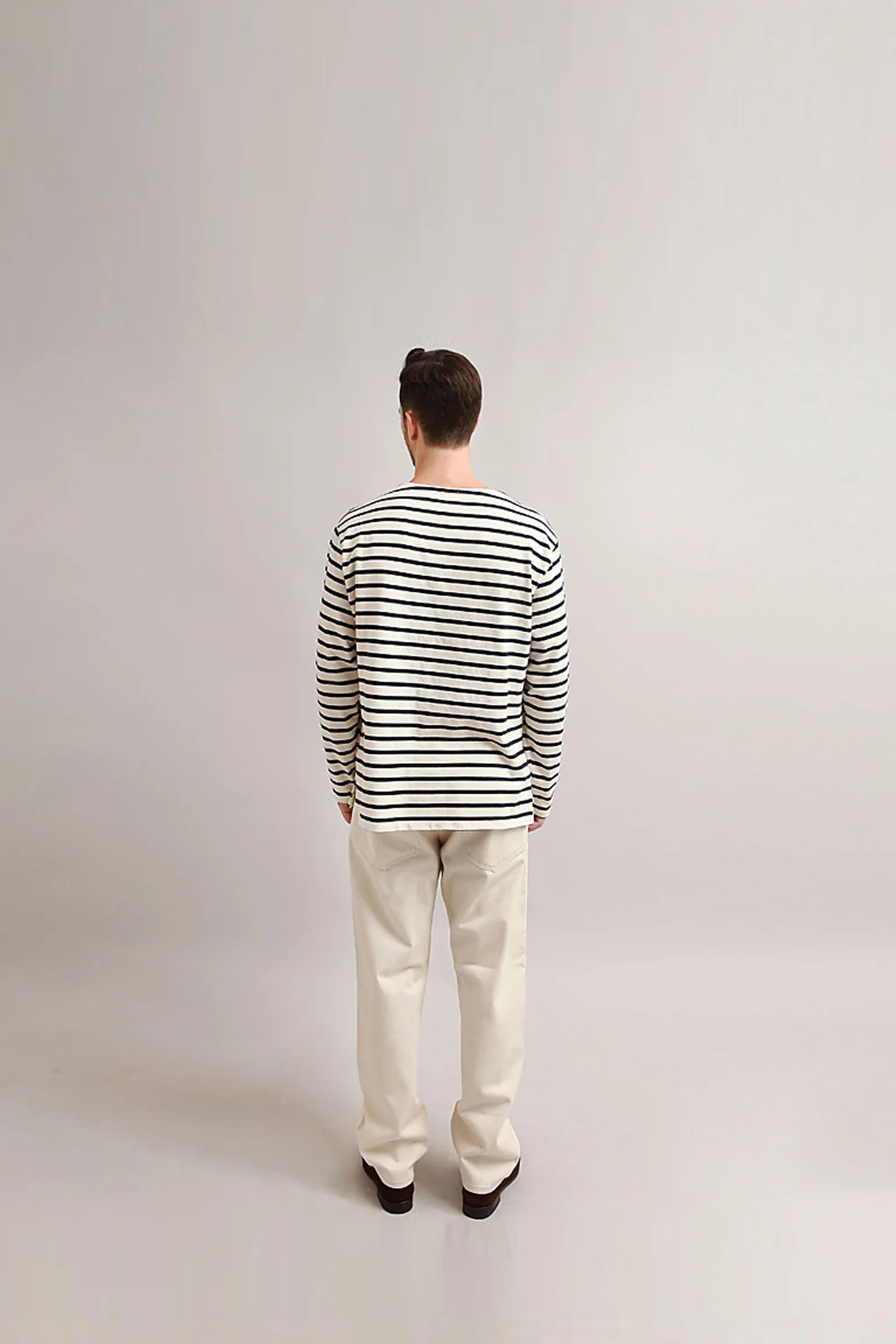 Outstanding & Co. - Boatneck Breton Stripe Top - Navy - Image 6