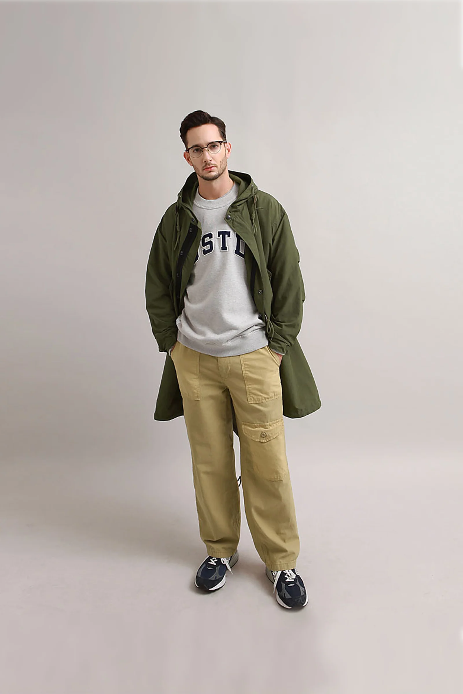 Outstanding & Co. - Nylon Fishtail Parka - Olive - Image 3