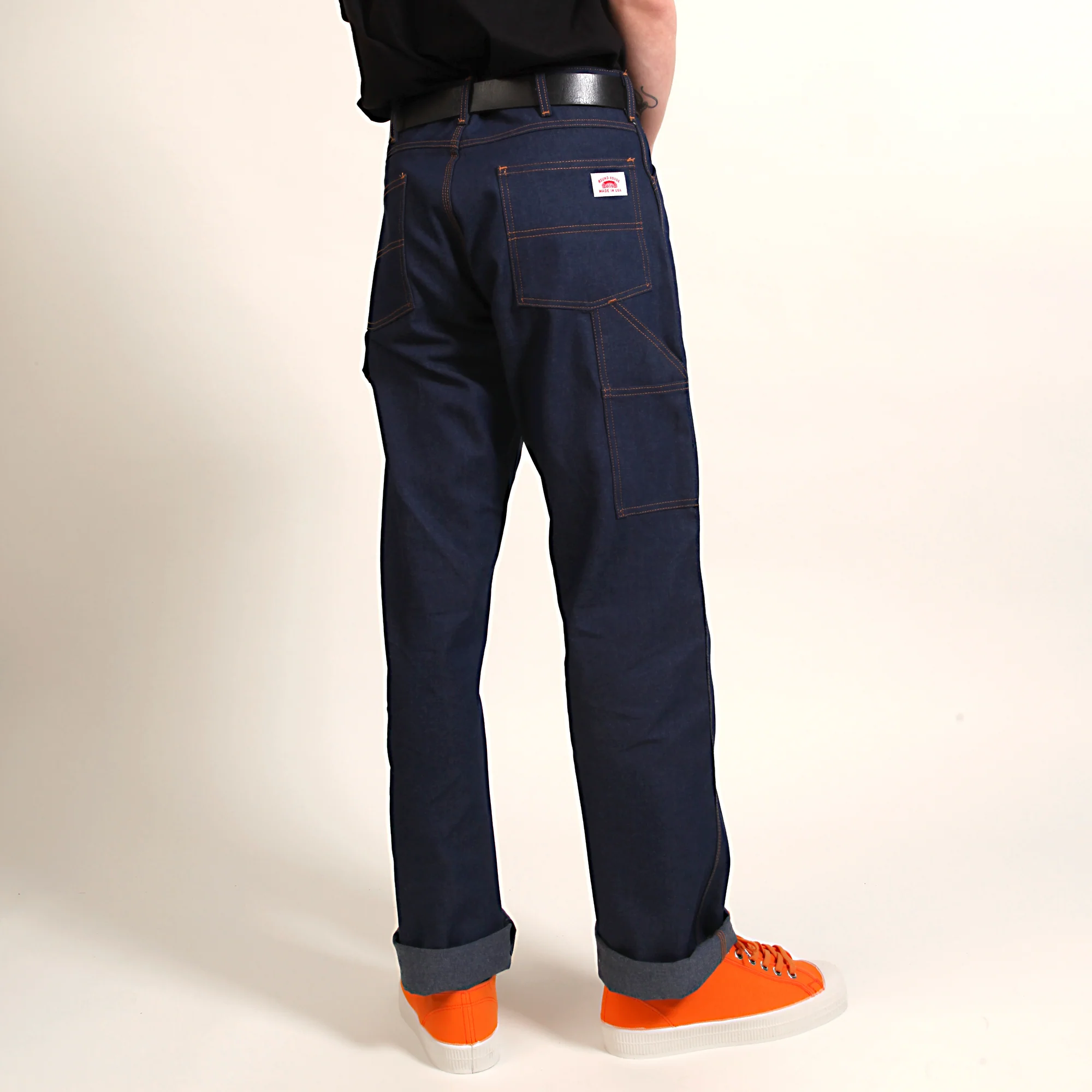 Round House 14oz Carpenter Jeans #101 - Raw Indigo - Image 3