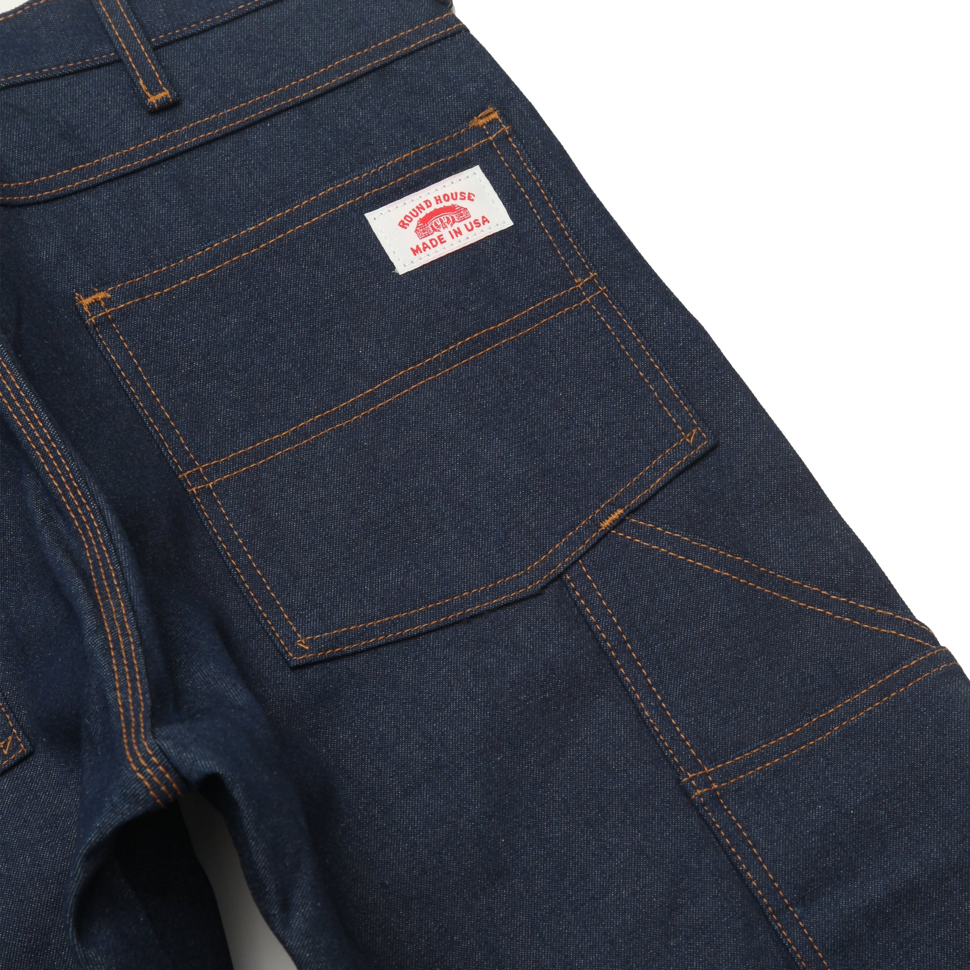 Round House 14oz Carpenter Jeans #101 - Raw Indigo - Image 6