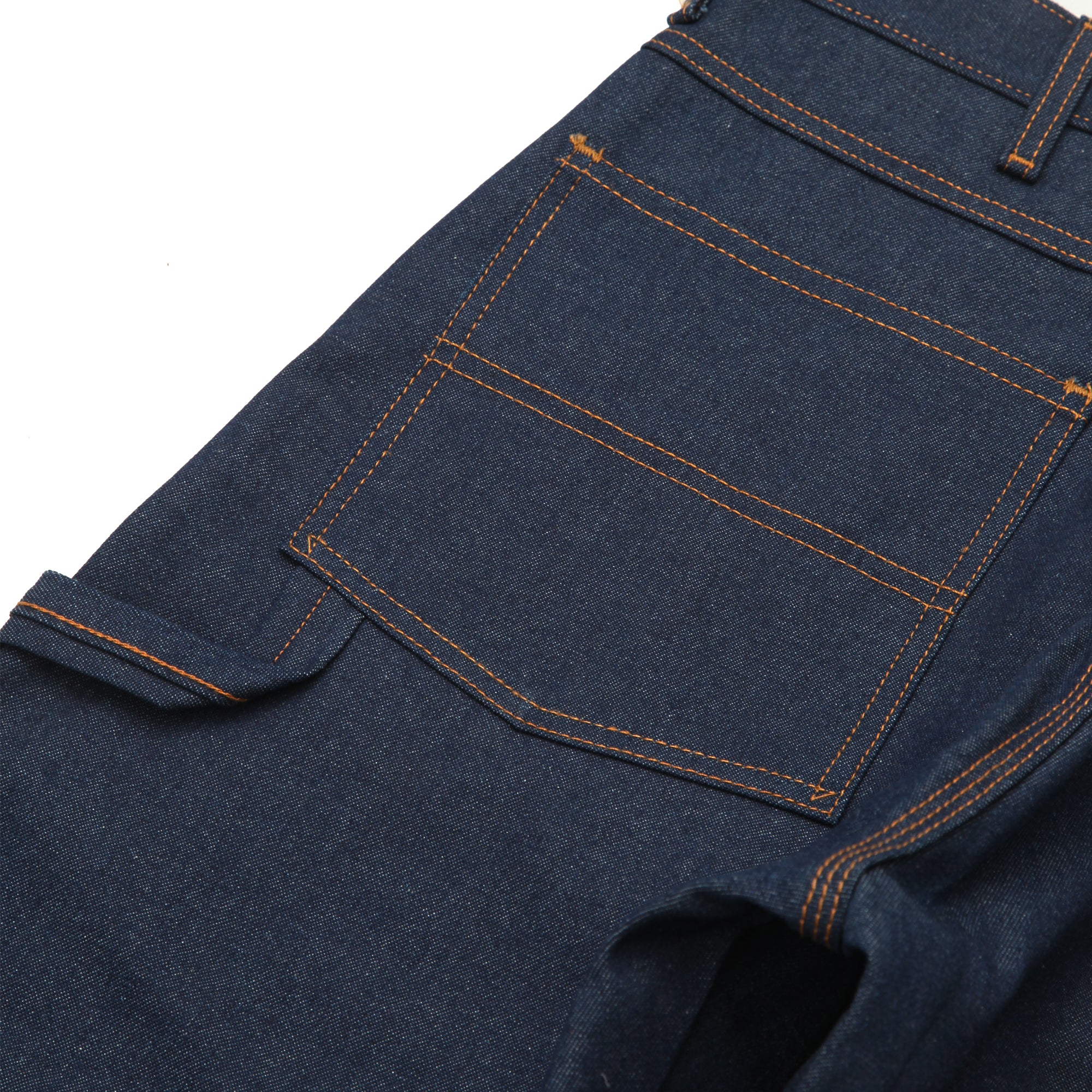 Round House 14oz Carpenter Jeans #101 - Raw Indigo - Image 8