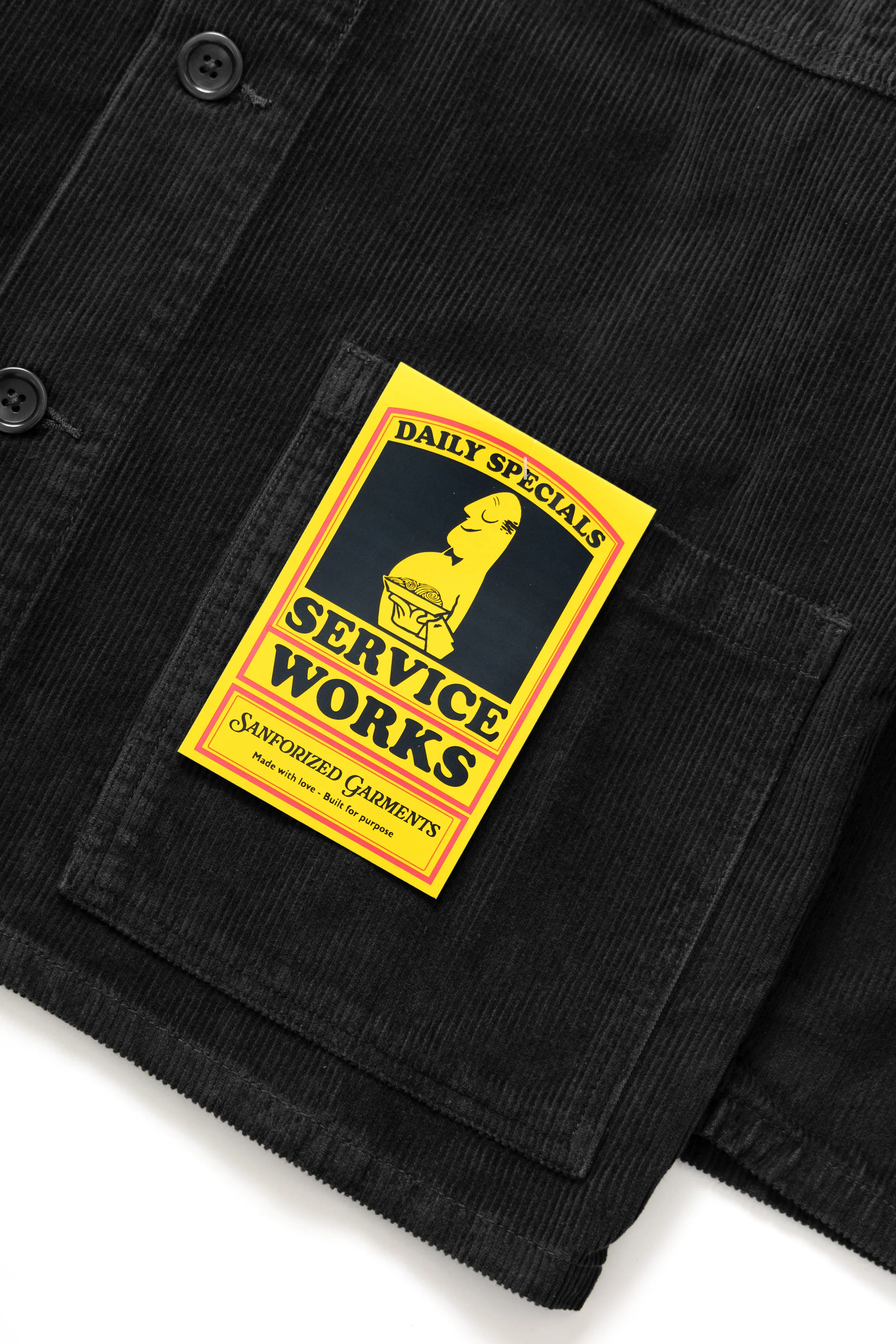 Service Works - Corduroy Chore Shirt - Black - Image 3