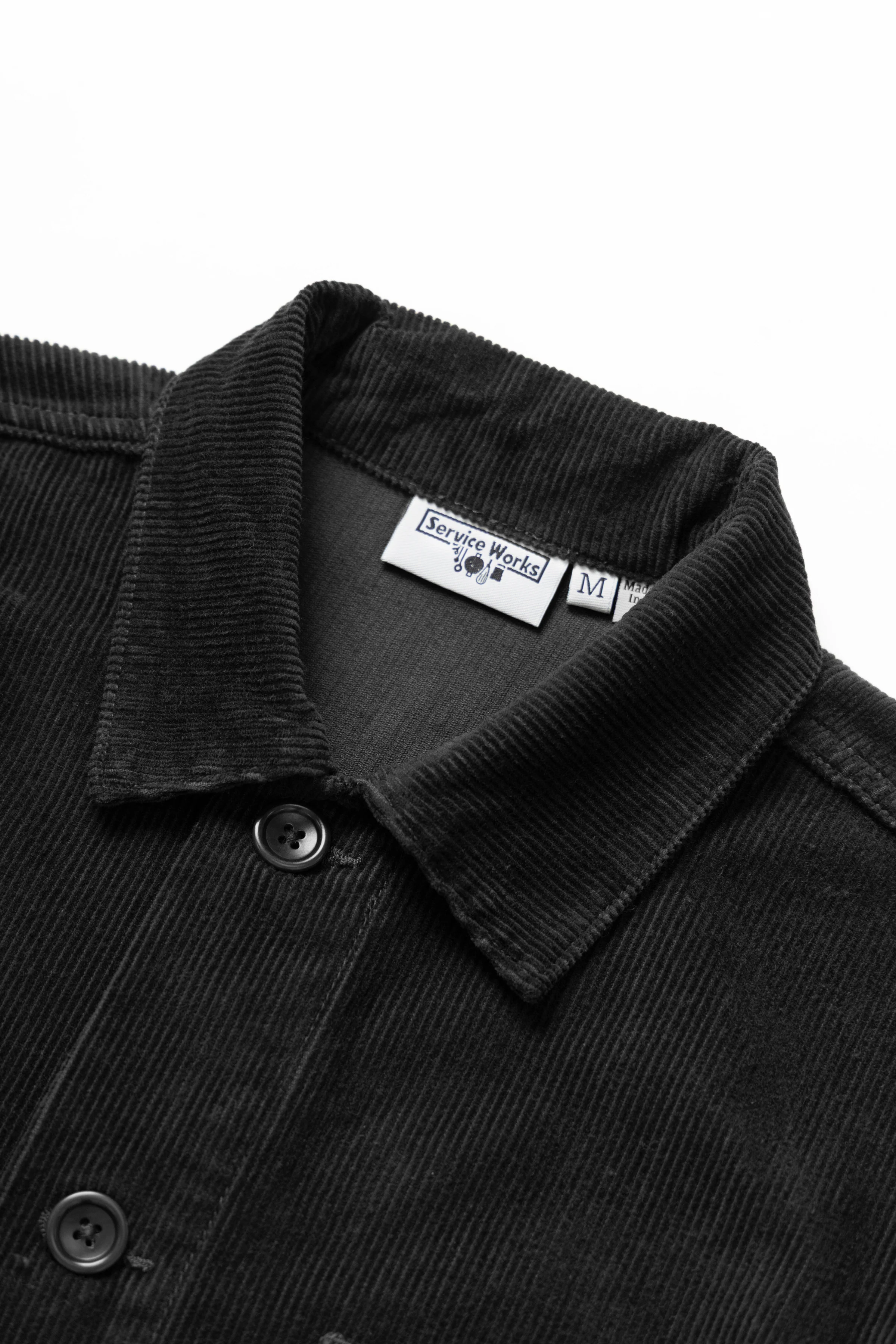 Service Works - Corduroy Chore Shirt - Black - Image 5