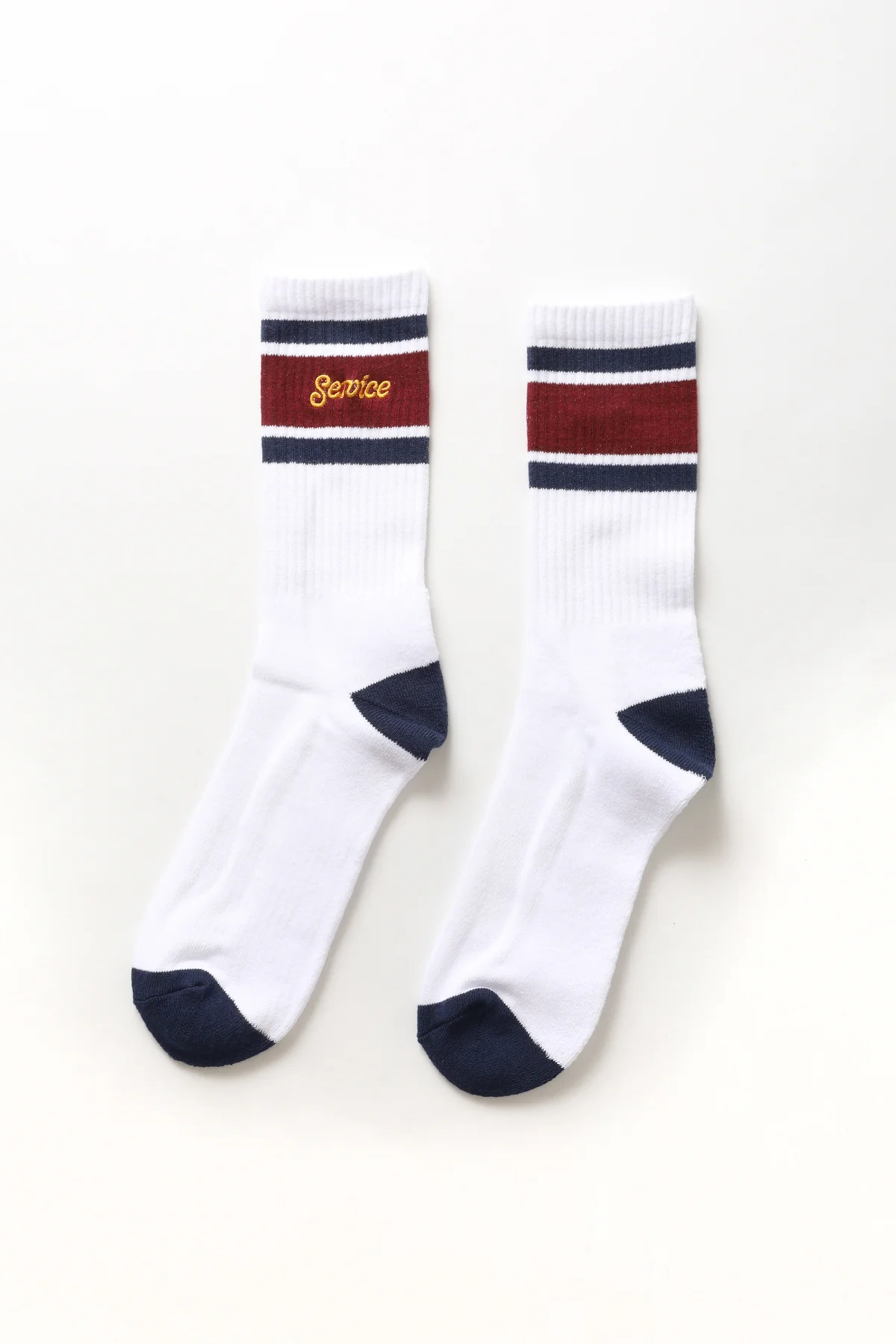 Service Works - Logo Ringer Socks - White - Image 4